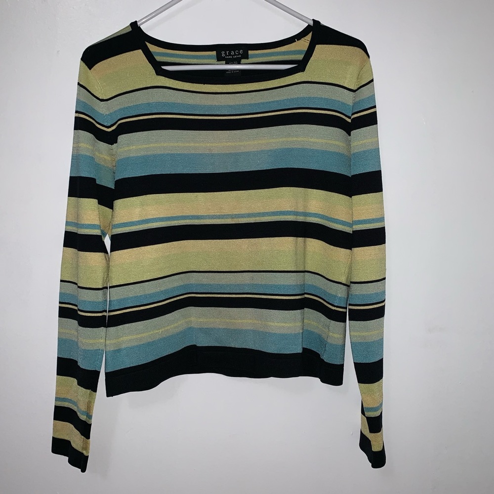 CLOSING- SEND OFFERS SILK Color Block Sweater